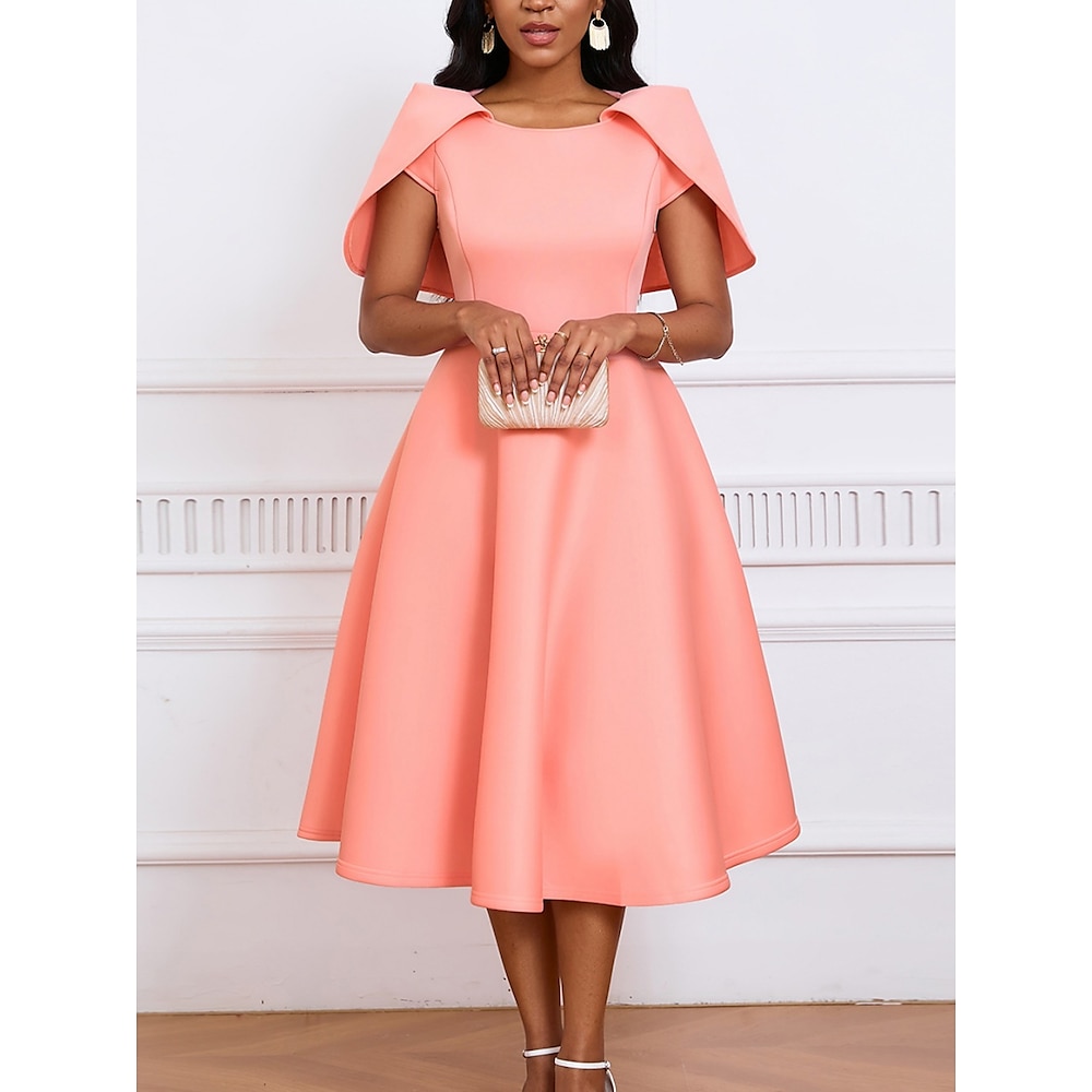 Kentucky Derby Damen Maxikleid A-Linie Kleid Fit And Flare Kleid Elegant Formal Hochzeitsgast Cocktailparty Reguläre Passform Grafisch Ärmellos Rundhalsausschnitt Schwarz Weiß Pink Rot Sommer Lightinthebox