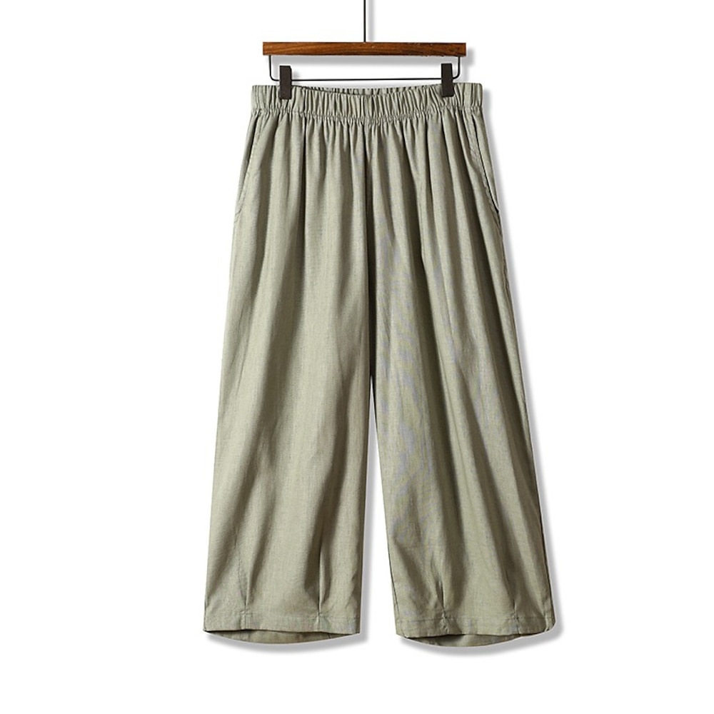 Damen Chinesisch Chino Modisch Basic In voller Länge Mittlere Taillenlinie Glatt Tasche Komfort Draussen Unelastisch Urlaub Strasse Täglich lichter Ocker Violett Weiß Armeegrün Sommer Frühling Lightinthebox