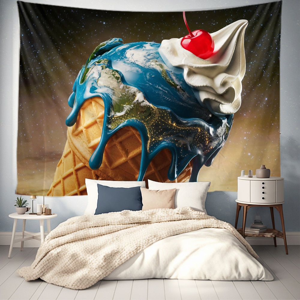 Landschaft Planet hängende Tapete Wandkunst große Tapete Wandmalerei Dekor Fotohintergrund Decke Vorhang Wohnheim Schlafzimmer Wohnzimmer Dekoration Lightinthebox