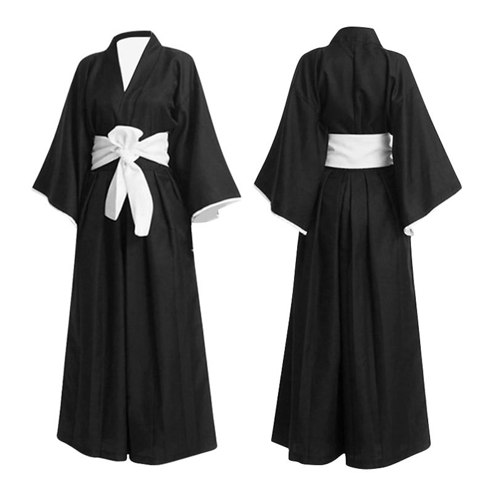 Inspiriert von Cosplay Kurosaki ichigo Anime Cosplay Kostüme Japanisch Maskerade Cosplay-Anzüge Langarm Hosen Umhang Für Herren Lightinthebox