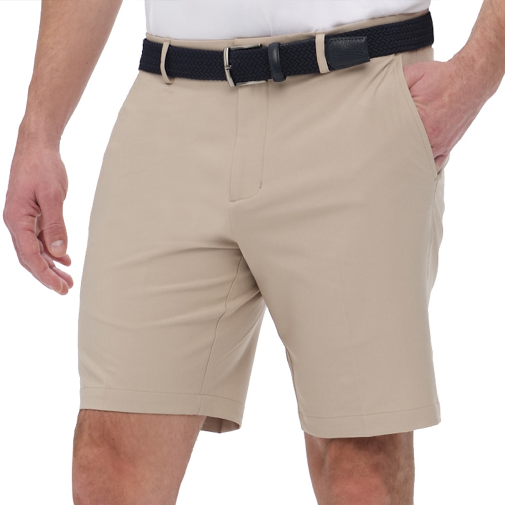 Herren Shorts Kurze Hosen Kleid-Shorts Kurze Golfhosen Tasche Gerade geschnitten Glatt Schnelltrocknend Kein Eisen Knielänge B¨¹ro Geschäft Täglich Modisch Strassenmode Blau Khaki elastisch Lightinthebox