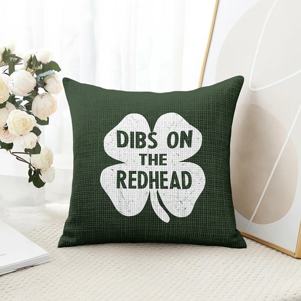 Saint Patrick's Day dekorative Wurfkissenbezug 1PC weicher quadratischer Couchkissenbezug Kissenbezug für Schlafzimmer Wohnzimmer Sofa Stuhl Irisch Lightinthebox