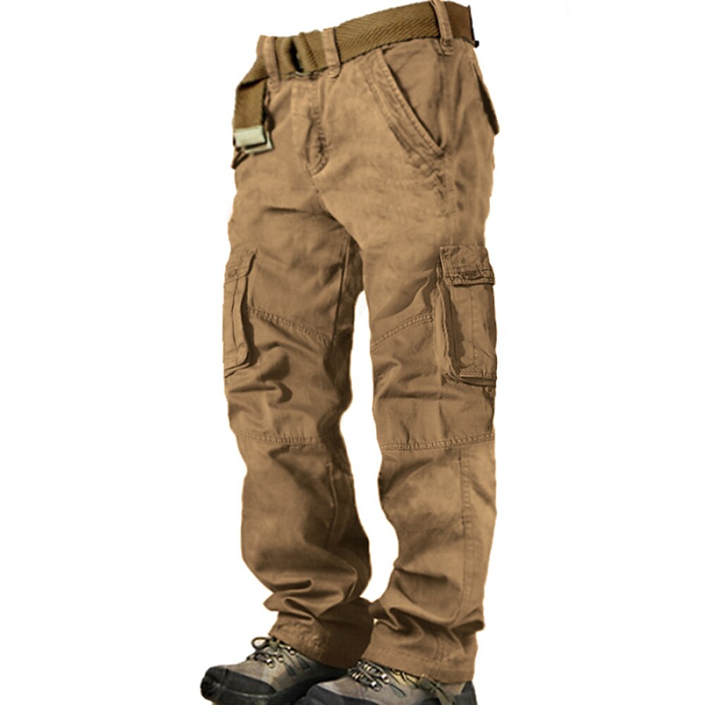 Herren Cargohose Cargohosen Cargohose Arbeitshose Wanderhose Multi Pocket Gerade geschnitten Glatt Feuchtigkeitsableitung tragbar In voller Länge Outdoor Täglich Campen und Wandern Modisch Lightinthebox