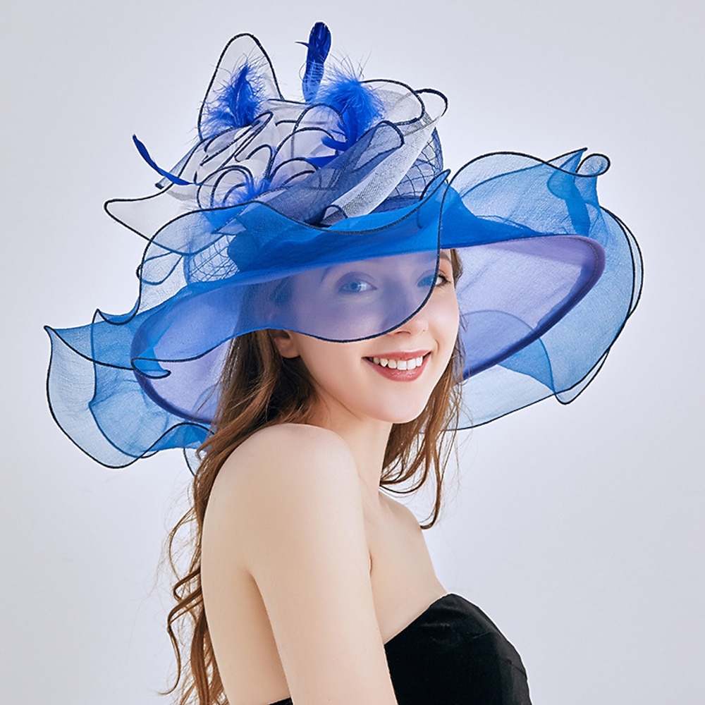 Kopfstück Organza Hochzeit Abendgesellschaft Elegant Hochzeit Mit Tüll Kopfschmuck Kopfbedeckung Lightinthebox