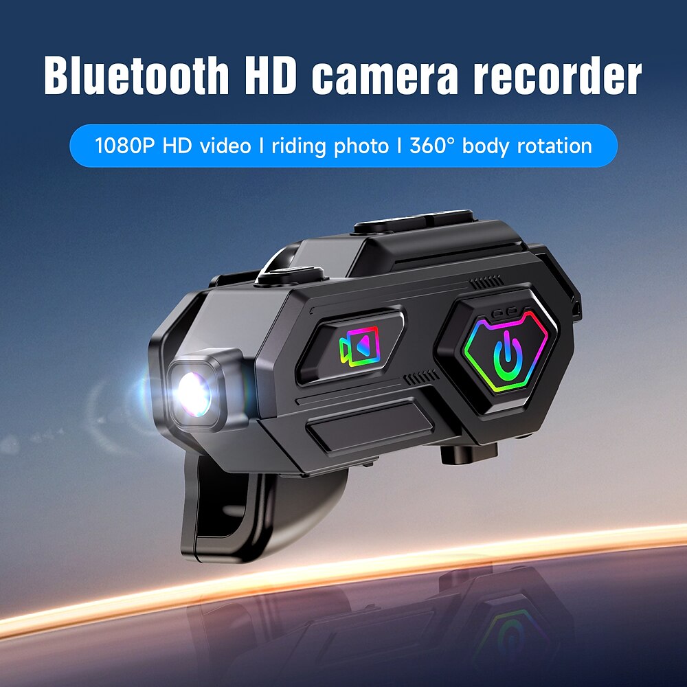 4K HD-Aufnahme All-in-One-Motorrad-Gegensprechanlage Helm-Dashcam Bluetooth-Headset Lightinthebox