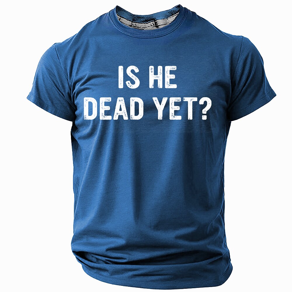 Herren Lustiger Slang T Shirt Kurzarm T-Shirt 3D-Druck Rundhalsausschnitt Hemd Mode Täglich Straße Täglich Schwarz Rote Blau Sommer Frühling Bekleidung S M L XL XXL XXXL Lightinthebox