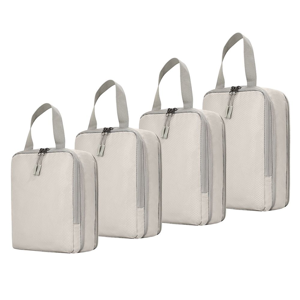 4-teiliges Kompressions-Packwürfel-Set für Reisen, Gepäckaufbewahrung und -organisation, Kleidung, Toilettenartikel und Taschen-Organizer für Reiseutensilien Lightinthebox