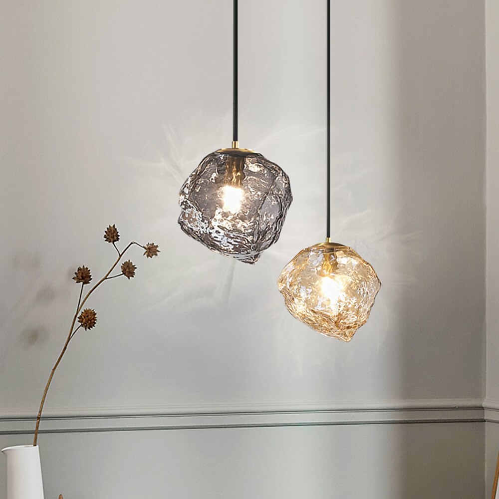 15 cm Geometrische Formen Pendelleuchte Glas Metall Glas Moderner Stil Geometrisch Minimalistisch Galvanisiert Lackierte Oberflächen LED Modern 110-240 V Lightinthebox