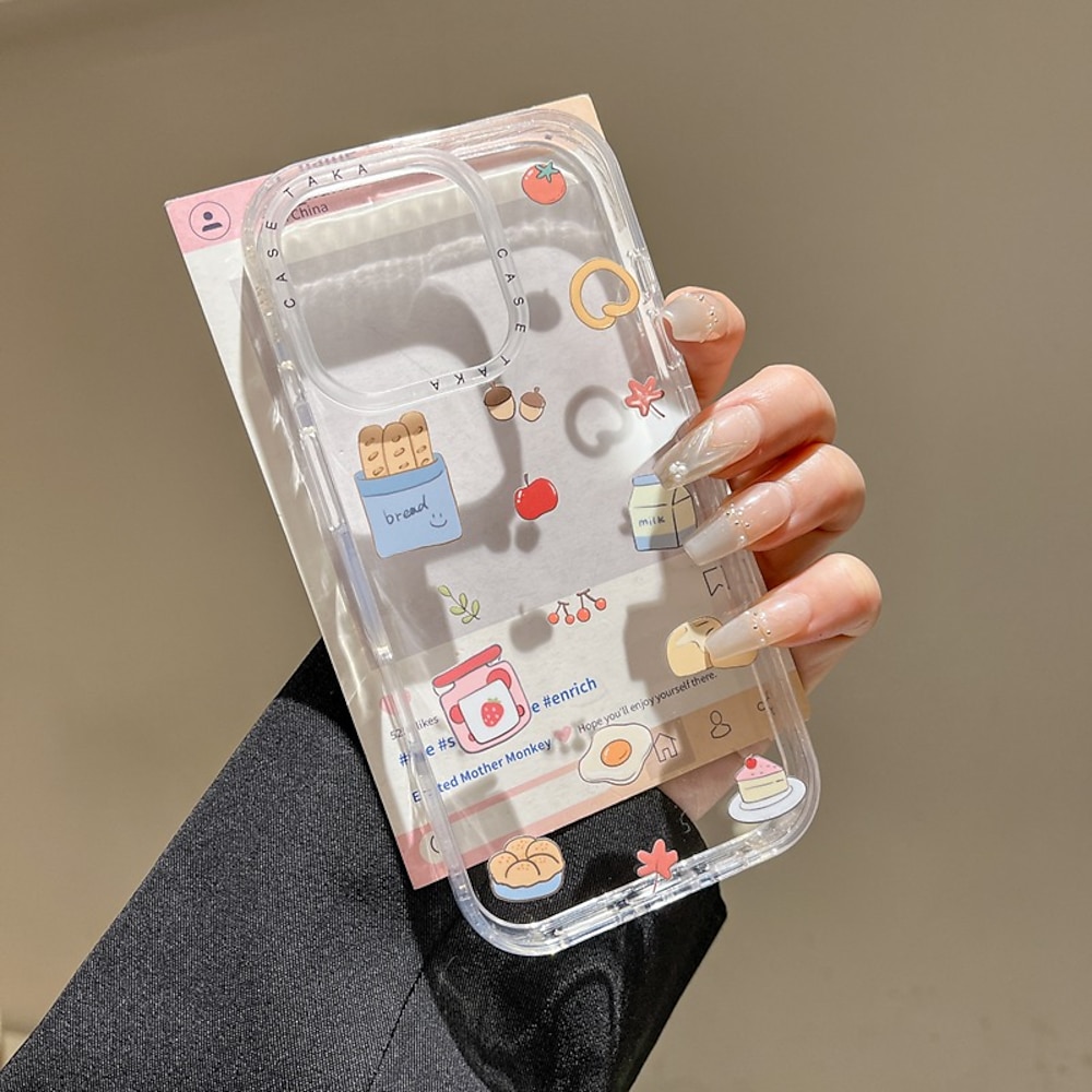 Handy Hülle Handyhüllen Für iPhone 16 iPhone 16 Pro iPhone 16 Pro Max iPhone 15 iPhone 15 Pro Max iPhone 14 Pro Max Rückseite Stoßfest Retro TPU Acryl Lightinthebox