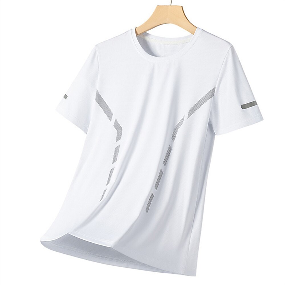 Herren T-Shirt Kurzarmshirt Kurzarm Rundhalsausschnitt Sommer Grafik Mode Designer Schnelltrocknend Urlaub Straße Ausgehen Schwarz Weiß Blau Top T-Shirt für Herren Lightinthebox