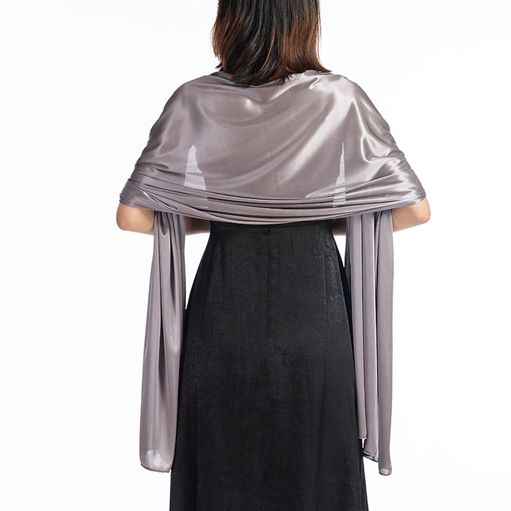 Damenumhang Elegant Ärmellos Polyester Hochzeit Schals Mit Unifarbe Für Party Frühling Sommer Lightinthebox