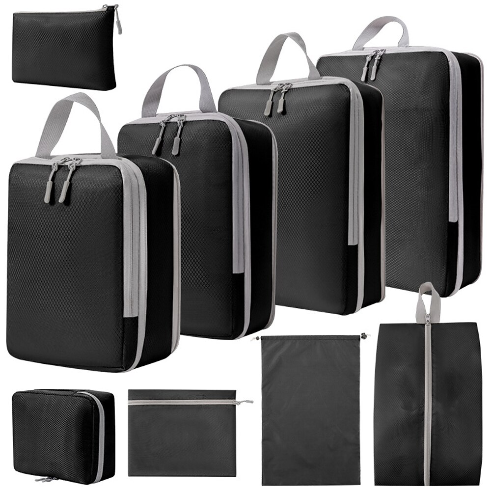 Kompressions-Reise-Packwürfel-Set zur Gepäckaufbewahrung und platzsparenden Rucksack-Organizer, Digital, Toilettenartikel, Make-up, Kleidung, Schuhe, Reisetaschen Lightinthebox