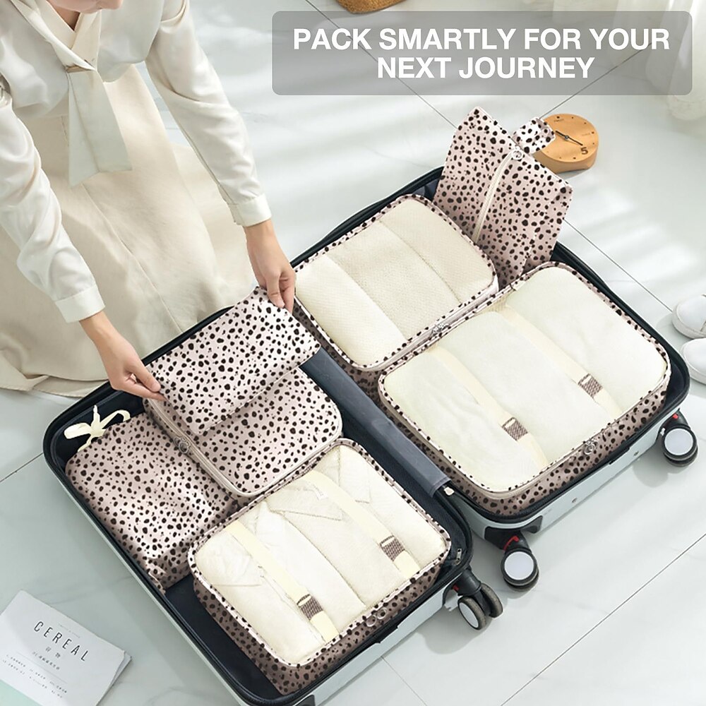Kompressions-Reisepackwürfel-Set zur Gepäckaufbewahrung, Reisepackwürfel-8er-Set, Gepäck-Organizer-Taschen für Koffer, leichte Reise-Aufbewahrungstaschen für Kleidung, Schuhe, Toilettenartikel, Lightinthebox