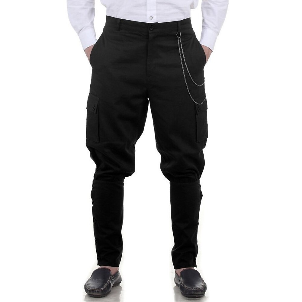 Retro Vintage Mittelalterlich Renaissance Hose Piratenhose Pirat Wikinger Herren Seeräuber Halloween Karneval Party LARP Erwachsene Hose Lightinthebox