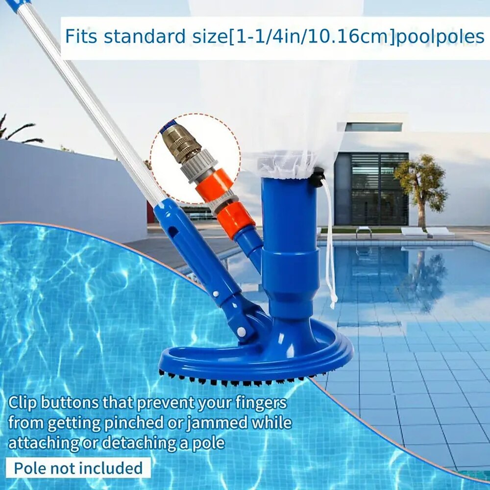 Schwimmbadsauger mit Reinigungsbürste Jet-Vakuum-Saugkopf Schwimmbadsauger Lightinthebox