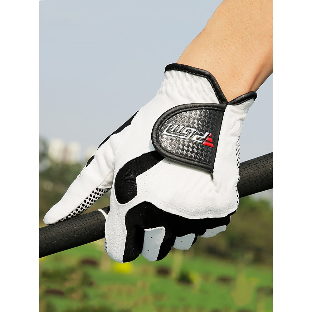 „Golfhandschuhe für Herren - atmungsaktiver und rutschfester Ledergriff, flexibles und langlebiges Design, verstellbare Passform für linke und rechte Hand, perfekt für Golftraining und Outdoor-Sport" Lightinthebox