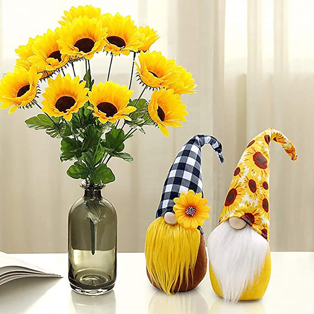 Bienentag Gnom Geschenk Dekoration Frühling Sonnenblumen Gnom Plüsch für Zuhause Ornamente Festival Dekoration freche Gartenzwerge Lightinthebox