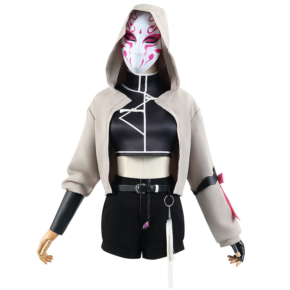 Cosplay Töte die Götter Cosplay Anime Cosplay Kostüm Maskenmaske Cosplay-Anzüge Maske Halloween Karneval Leistung Party Mantel Weste Hose Für Damen Erwachsene Lightinthebox
