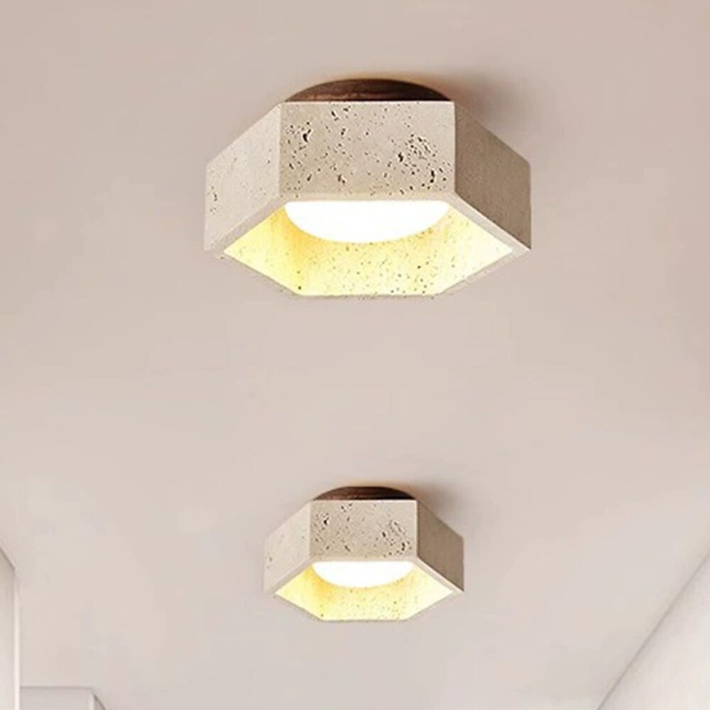 17 cm Geometrische Formen Deckenleuchten Stein Künsterlischer Stil Vintage-Stil Klassicher Stil Vintage Landhausstil 110-120V 220-240V Lightinthebox