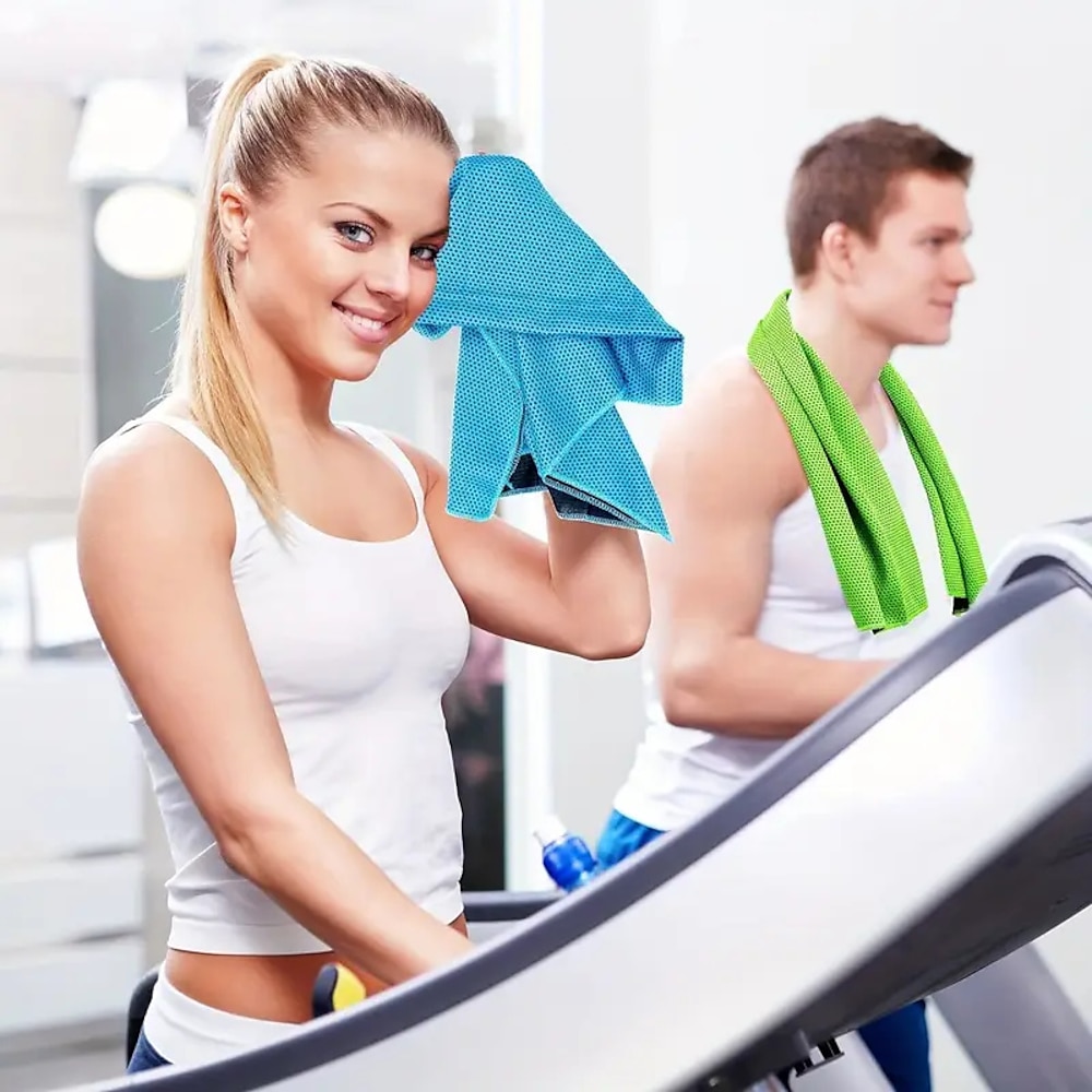 5 stücke kaltes handtuch schnell trocknend übung handtuch wischen schweiß fitness cool cool cool handgelenk handtuch lauf kaltes handtuch Lightinthebox
