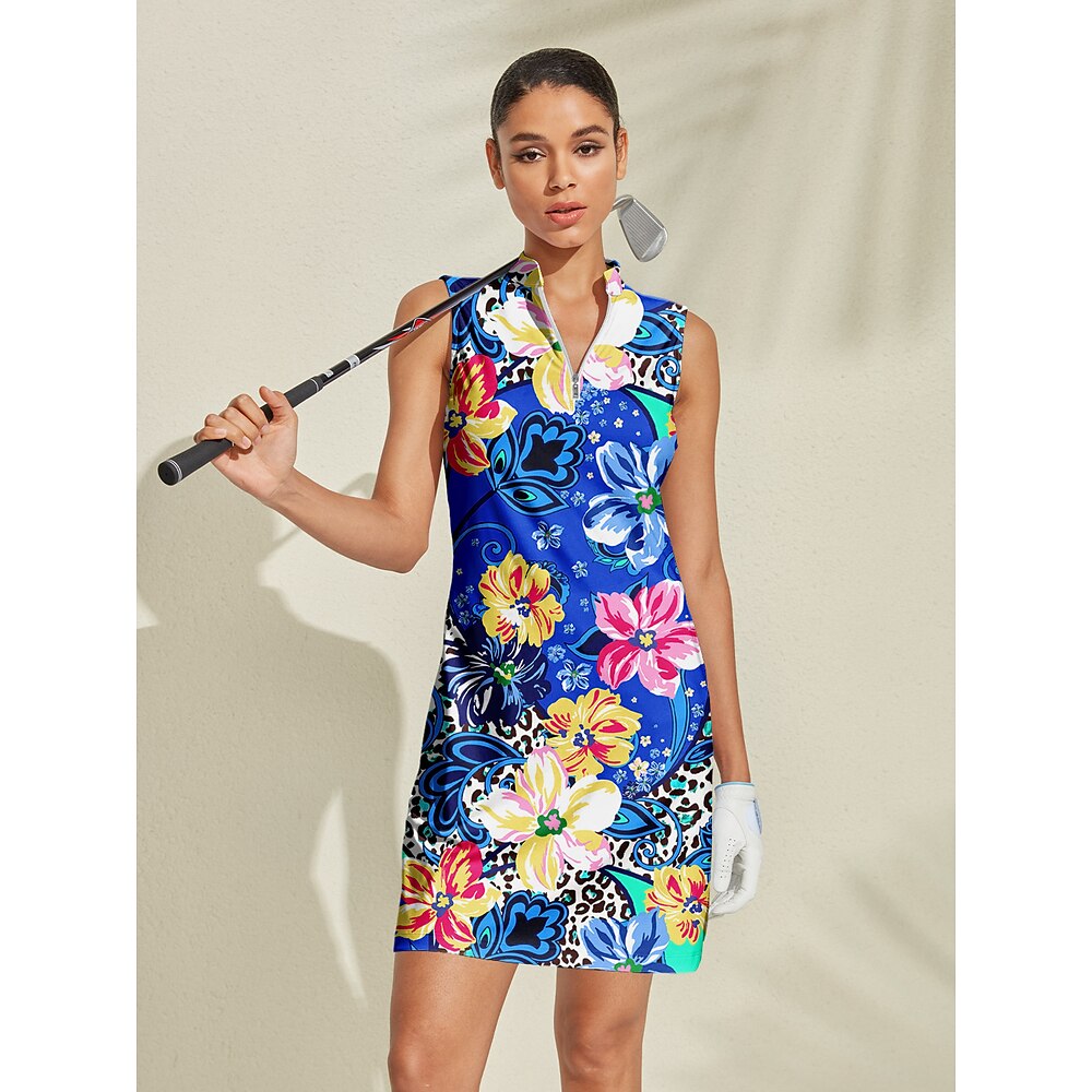 Damen Golfkleid Dunkelblau Ärmellos Damen-Golfkleidung, Kleidung, Outfits, Kleidung Lightinthebox