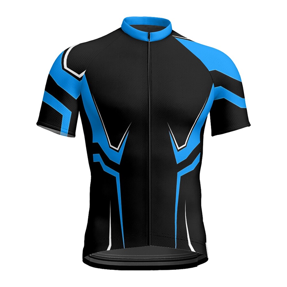 Herren Radtrikot fahrradbekleidung Fahrradtrikot Kurzarm Fahhrad T-Shirt Trikot mit 3 Gesäßtaschen MTB Mountain Atmungsaktiv Schnelltrocknend Anatomisches Design Schweißtransportierend Gelb Rot Blau Lightinthebox