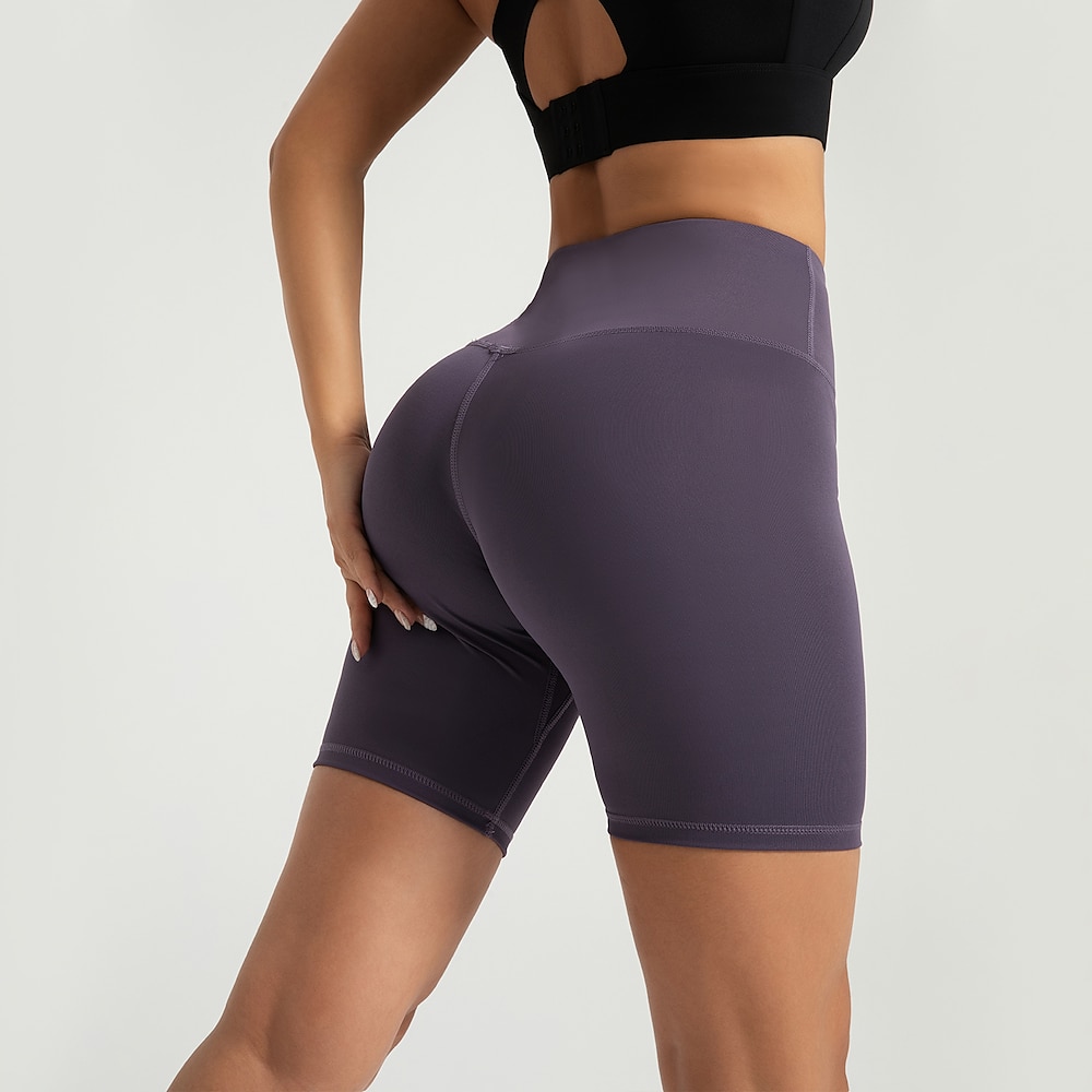 Damen Yogashorts Yoga-Leggings Fleece-gefütterte Leggings Bauchkontrolle Po-Lifting Hohe Taille Yoga Fitnesstraining Pilates Shorts Schwarz Rosa Dunkelgrau Spandex Herbst Sport Sportkleidung Dehnbar Lightinthebox