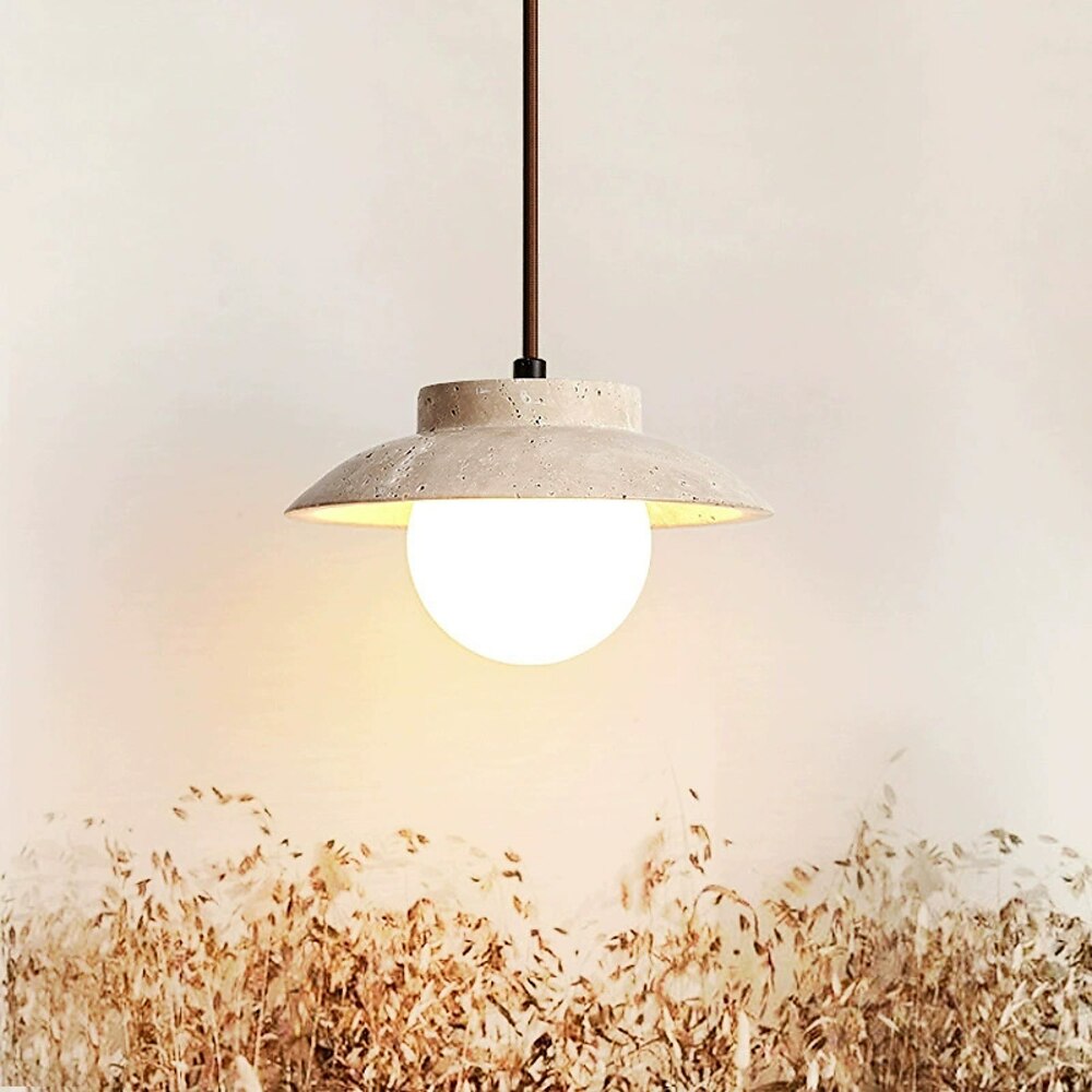 20 cm Hängelaternen-Design Geometrische Formen Pendelleuchte Stein Glas Künsterlischer Stil Formaler Stil Vintage-Stil Vintage Landhausstil 110-120V 220-240V Lightinthebox