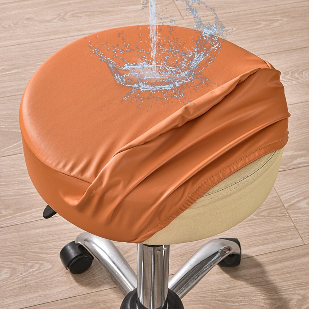 Wasserdichter runder Barhocker-Bezug Stuhlhussen, Stretch-Schonbezug für Esszimmerstuhl-Sitz, Kissen-Schonbezug, elastisch, weich und waschbar, für Hochzeit, Party, Hochzeit Lightinthebox