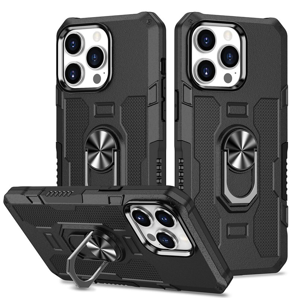 Handy Hülle Handyhüllen Für iPhone 16 Pro Max Plus iPhone 15 Pro Max Plus iPhone 14 13 12 11 Pro Max Plus Rückseite Ringhalter Magnetisch Stoßfest Retro PC Lightinthebox