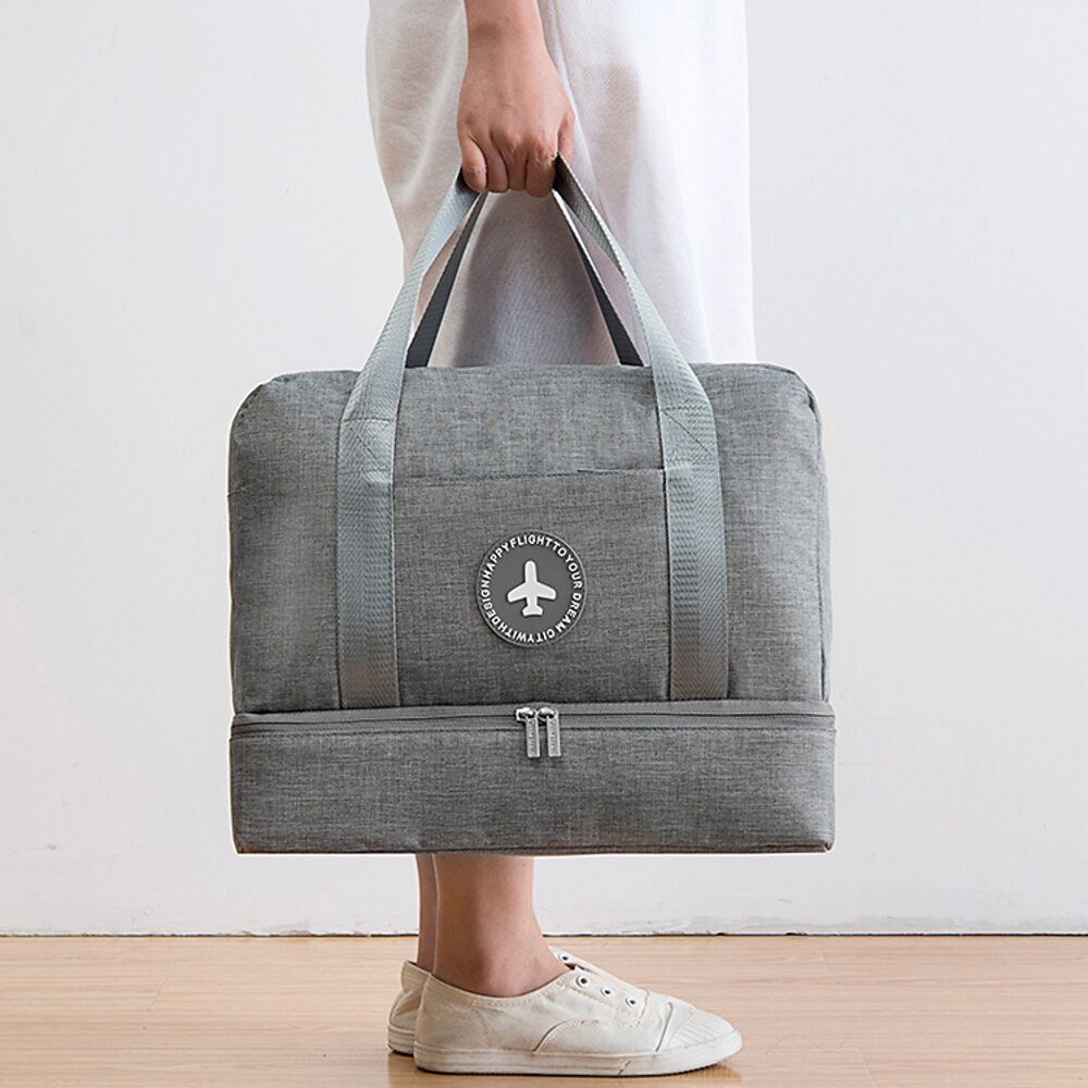 Handreisetasche mit großem Fassungsvermögen, wasserdichte Nass- und Trockentrenntasche, Gepäckorganizer für Strand, Schwimmen und Fitnessstudio Lightinthebox