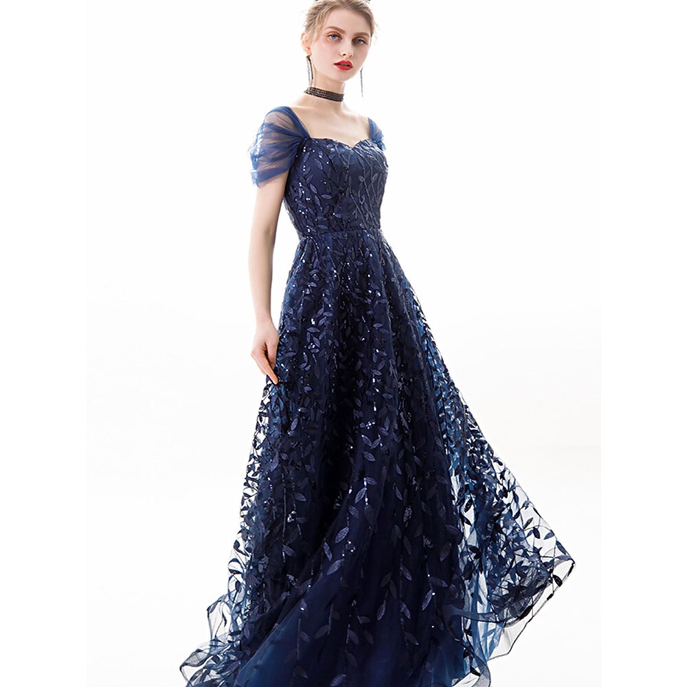 Ballkleid A-Linie Quinceanera-Kleider Elegant Kleid Hochzeit Hochzeitsgast Bodenlang Kurzarm Schulterfrei Polyester Rückenfrei mit Falten 2025 Lightinthebox