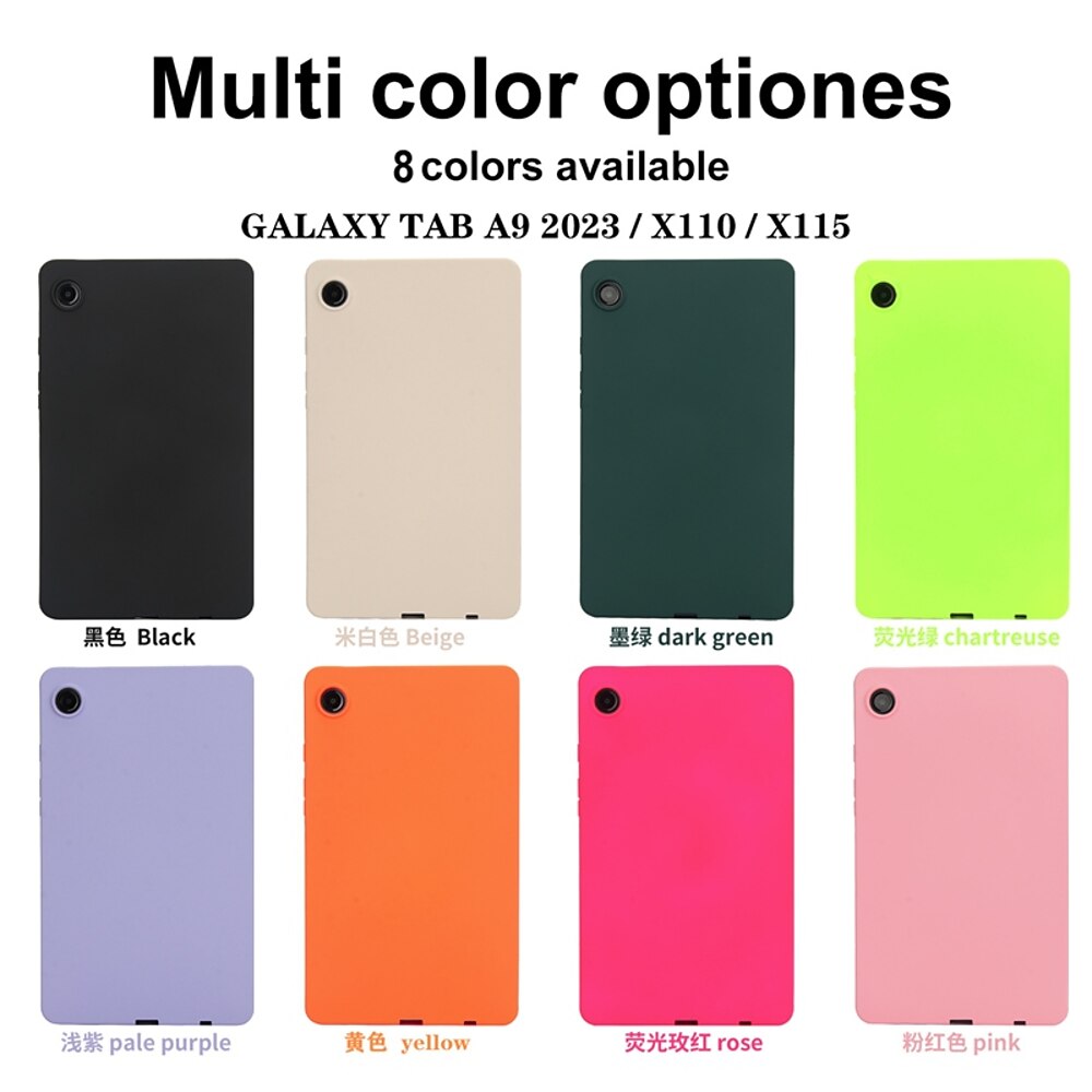 Tablette Hüllenabdeckung Für Samsung Galaxy Tab A9 8.7 S9 11 inch S9 Plus 12.4 S8 Plus 12.4'' S8 11'' S7 Plus 12.4 S7 11'' S6 Lite 10,4 A8 10.5'' A7 Lite 8.7'' Vollschutz Stoßfest TPU Lightinthebox