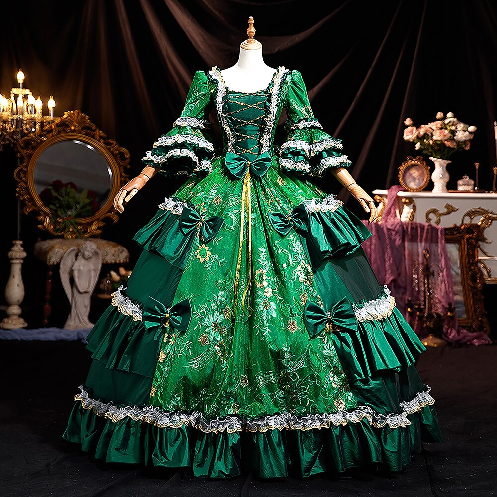 Rokoko-Ballkleid für Damen aus dem 18. Jahrhundert, Prinzessin Maria Antonietta, Rokoko, viktorianisches Renaissance-Urlaubskleid Lightinthebox