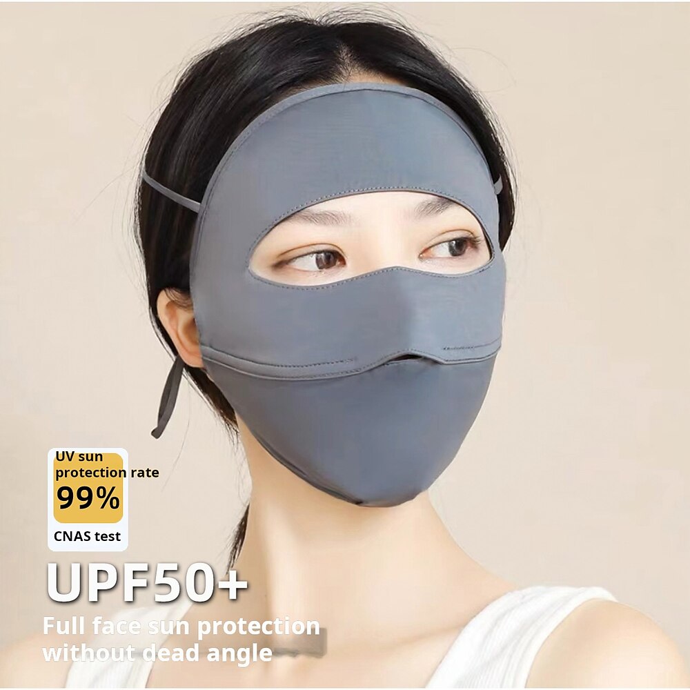 Sommer-Sonnenschutz-Gesichtsmaske für Damen, kühlender, atmungsaktiver Facekini, UV-Schutz-Vollgesichtsbedeckung zum Autofahren, Radfahren und für Outdoor-Aktivitäten Lightinthebox