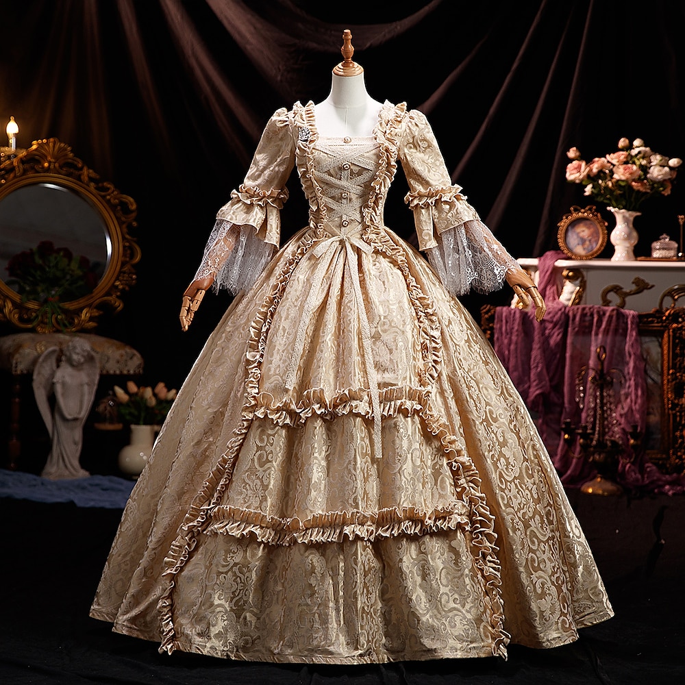 viktorianisches Kleid für Frauen Rokoko-Ballkleid Prinzessin Maria Antonietta Rokoko-viktorianisches Renaissance-Urlaubskleid Lightinthebox