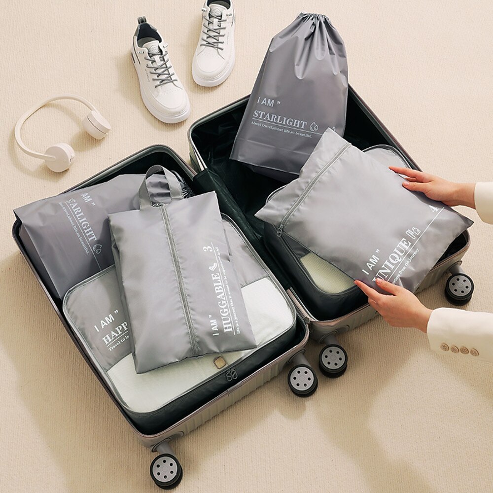 Kompressions-Packwürfel-Set für die Reise, 6-teiliges Gepäckaufbewahrungs- und Organizer-Set, platzsparend, multifunktionale Kleidungs-Organizer für Zuhause und den Koffer Lightinthebox