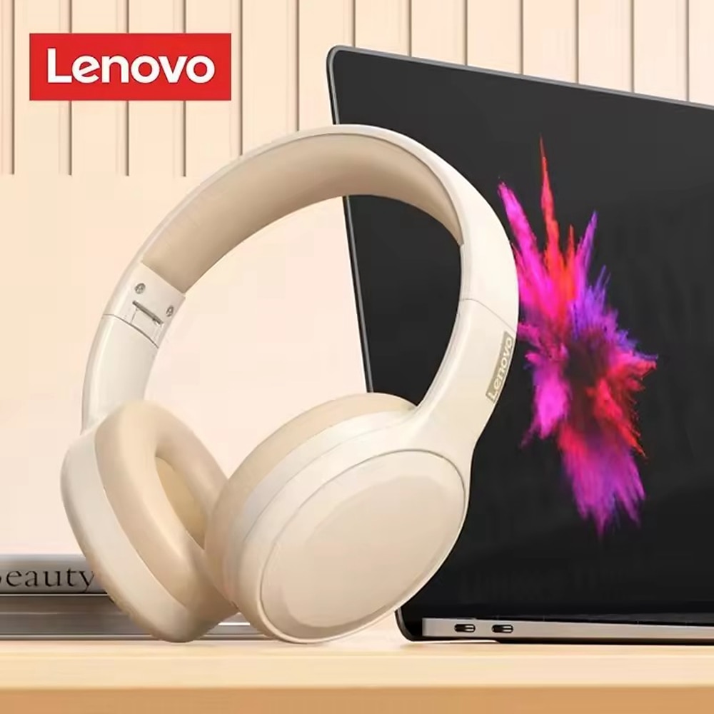 Lenovo TH30 kabellose Kopfhörer Bluetooth 5.3 Ohrhörer faltbares Gaming-Headset Sportkopfhörer mit Mikrofon Musik-Ohrhörer Lightinthebox