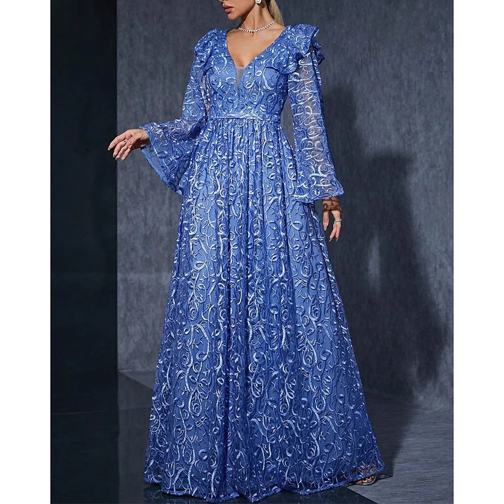 A-Linie Partykleider Elegant Kleid Hochzeit Hochzeitsgast Asymmetrisch Ärmellos V Ausschnitt Polyester Rückenfrei mit Blumenmuster 2025 Lightinthebox