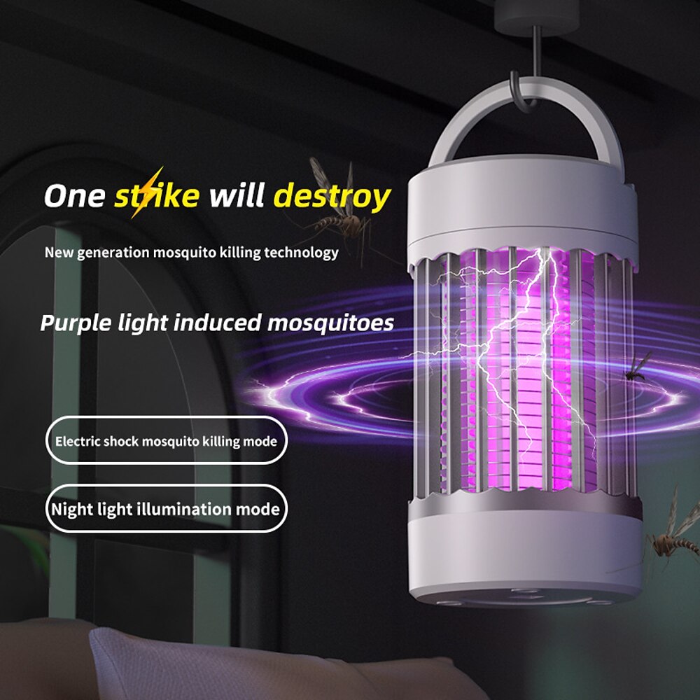 Römische Säule Elektroschock-Mückenvernichterlampe USB-Ladelampe für den Außenbereich Mückenfalle Mückenschutz Mückenvernichter für Mutter und Baby Lightinthebox