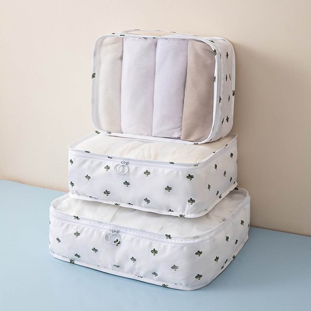 Reise-Kompressions-Packwürfel-Set - 3-teiliger, leichter, platzsparender Organizer für Kleidung, Gepäck und Reiseutensilien - langlebige, wasserdichte Reise-Aufbewahrungstaschen zum Packen, Camping und Urlaub Lightinthebox