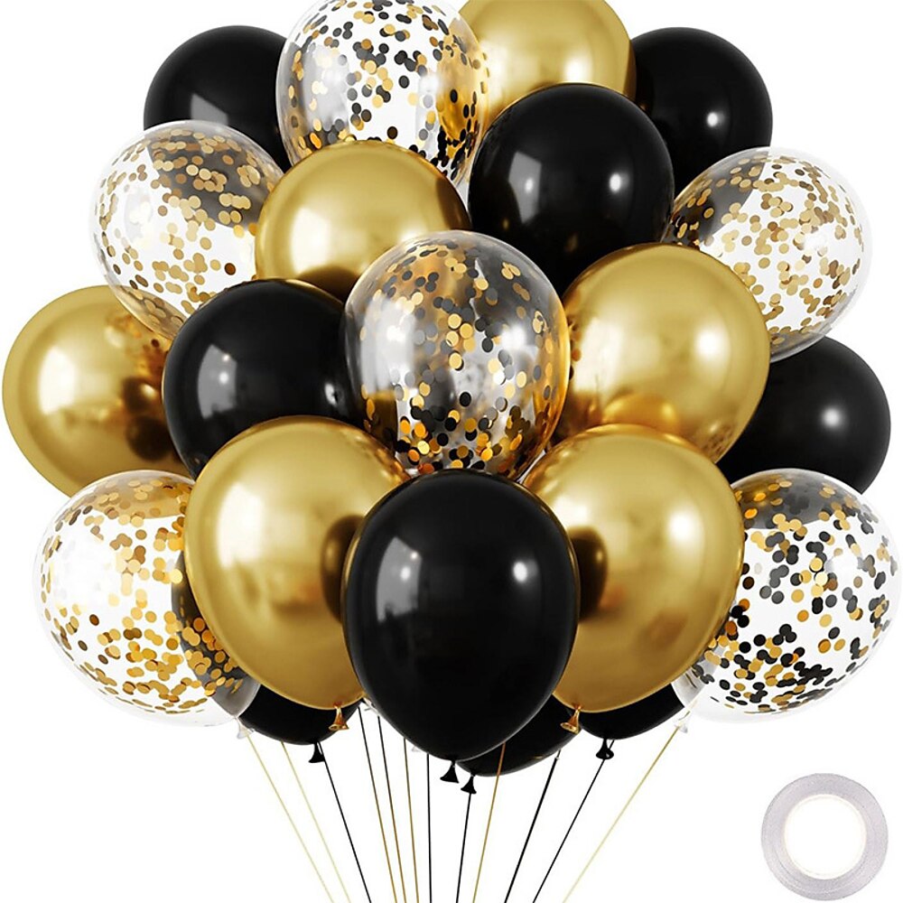 Geburtstagsparty 30-teiliges Ballonset Glitzerballons Happy Birthday mehrere Farben erhältlich Lightinthebox