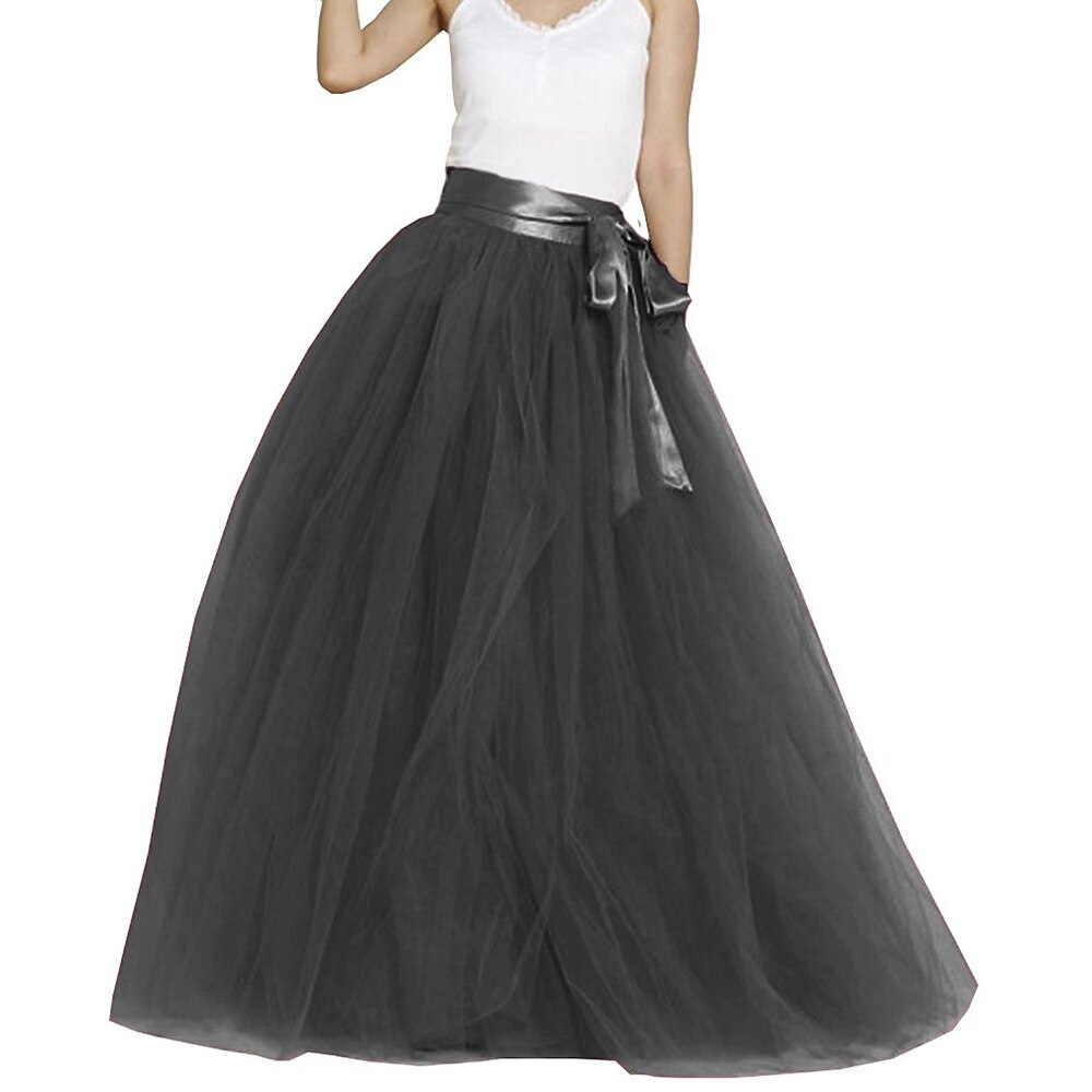 Retro Vintage 1950er Reifrock Krinoline Unterrock Tüllrock A-Linie Damen Maskerade Party-Abendmode Cocktailparty Teegesellschaft Erwachsene Rock Lightinthebox