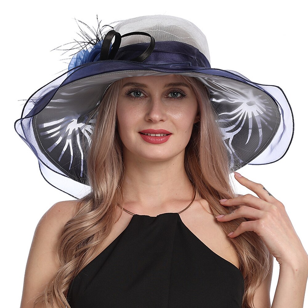 Bowlerhut für Damen mit breiter Krempe, Vintage-Stil, floraler Wollfilz, Fedora, Schlapphut, eleganter Fascinator-Hut mit Schleier, für Damen, Kirche, Party, Eimer Lightinthebox