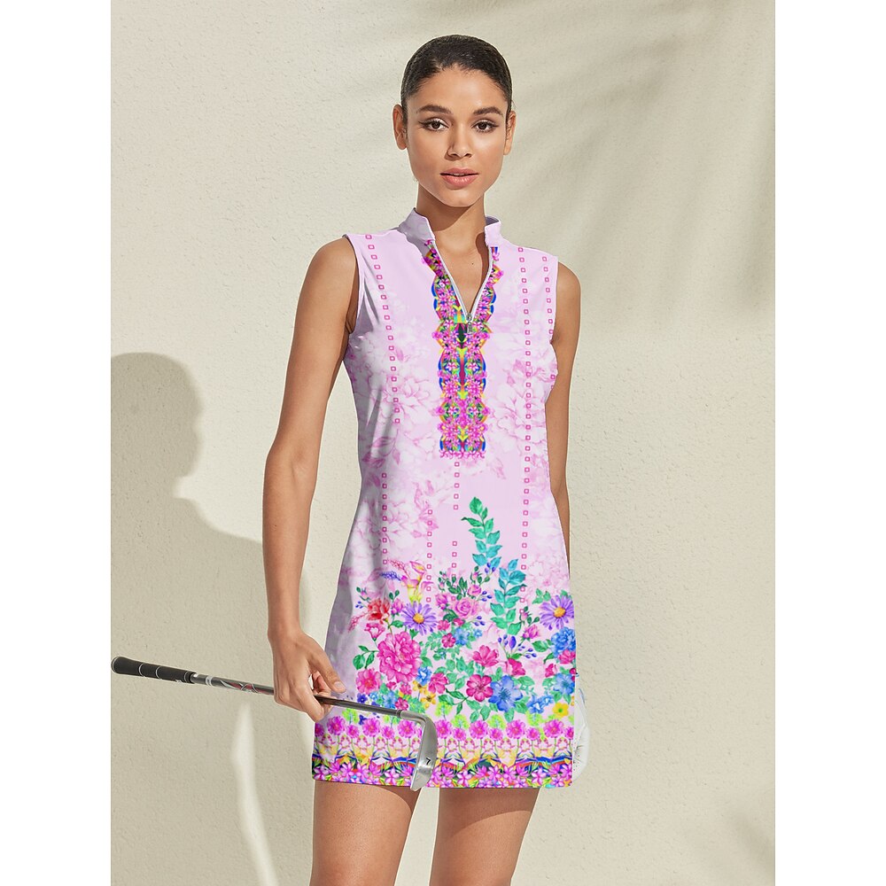 Damen Golfkleid Rosa Ärmellos Damen-Golfkleidung, Kleidung, Outfits, Kleidung Lightinthebox