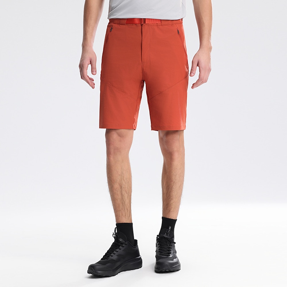 Herren Schicke Shorts Burmuda Shorts Arbeitsshorts Gerafft Tasche Einfach Komfort Atmungsaktiv Knielang Outdoor Geschäft Mode Lässig Schwarz Orange Lightinthebox