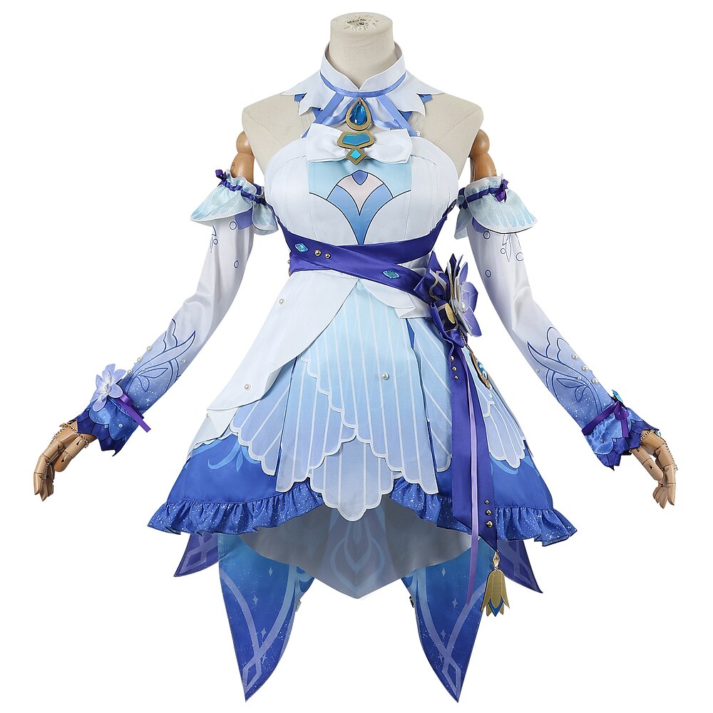 Genshin Impact Nilu Anime Cosplay Kostüm Cosplay Perücken Cosplay-Anzüge Cosplay Perücken Halloween Maskerade Leistung Party Kleid Ärmel Weitere Accessoires Für Damen Erwachsene Lightinthebox