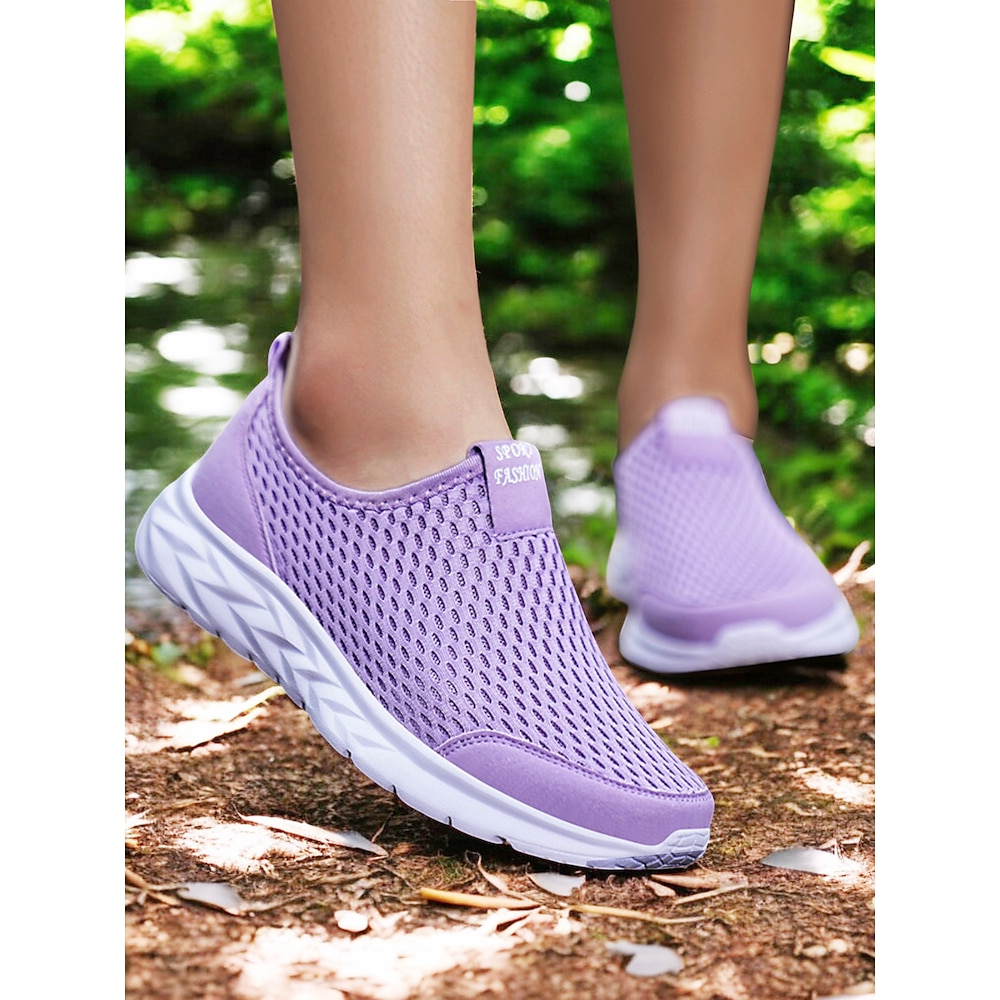 Damen-Slip-On-Wanderschuhe aus Mesh - atmungsaktive, leichte Sneaker für Reisen und Outdoor-Aktivitäten Lightinthebox