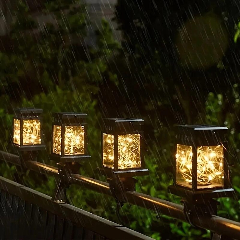 1 pc outdoor solar wasserdichte hand laterne hof garten rasen pfad zaun leiter hochzeit festival party camping beleuchtung atmosphäre dekorative licht Lightinthebox
