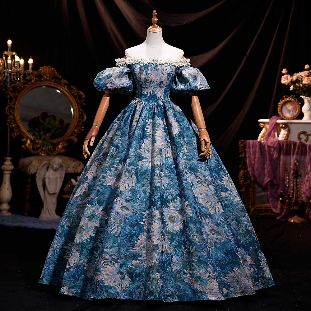 Rokoko-Ballkleid für Damen aus dem 18. Jahrhundert, Prinzessin Maria Antonietta, Rokoko, viktorianisches Renaissance-Urlaubskleid Lightinthebox